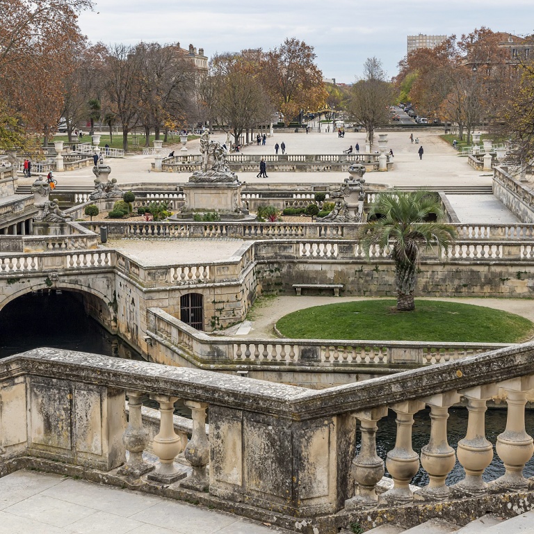 Jardin de la Fontaine, à Nîmes, Gard