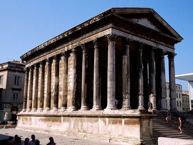 La maison carré à Nîmes