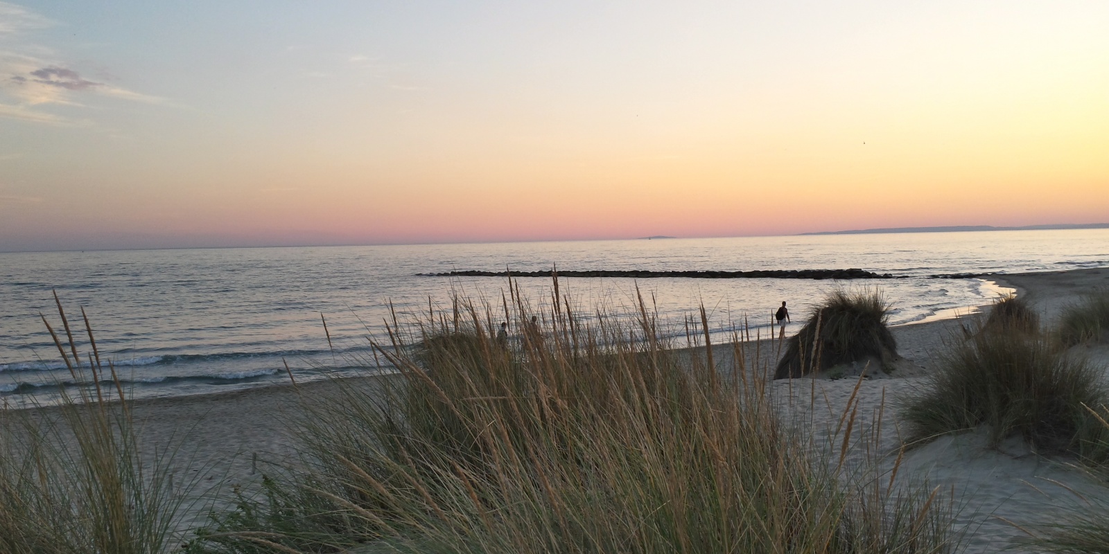 la méditerranée en fin de journée